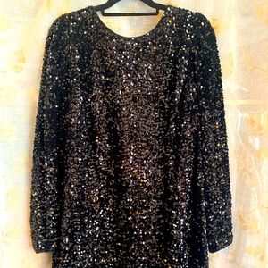 H&M sequin shift dress